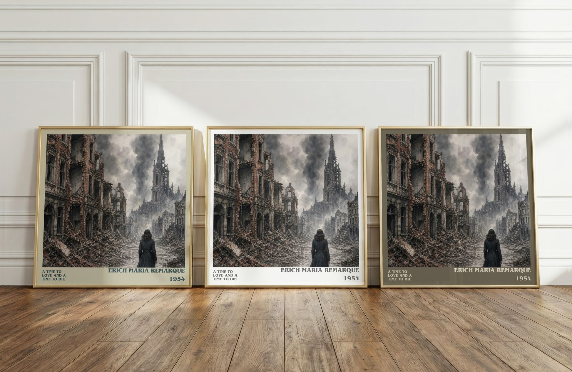 A Time To Love And A Time To Die literary art print colour and style options – Erich Maria Remarque book art