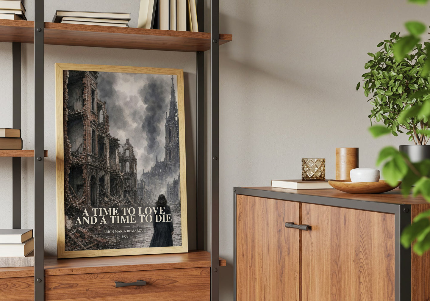 A Time To Love And A Time To Die book watercolour illustration paper finish options – matte satin gloss