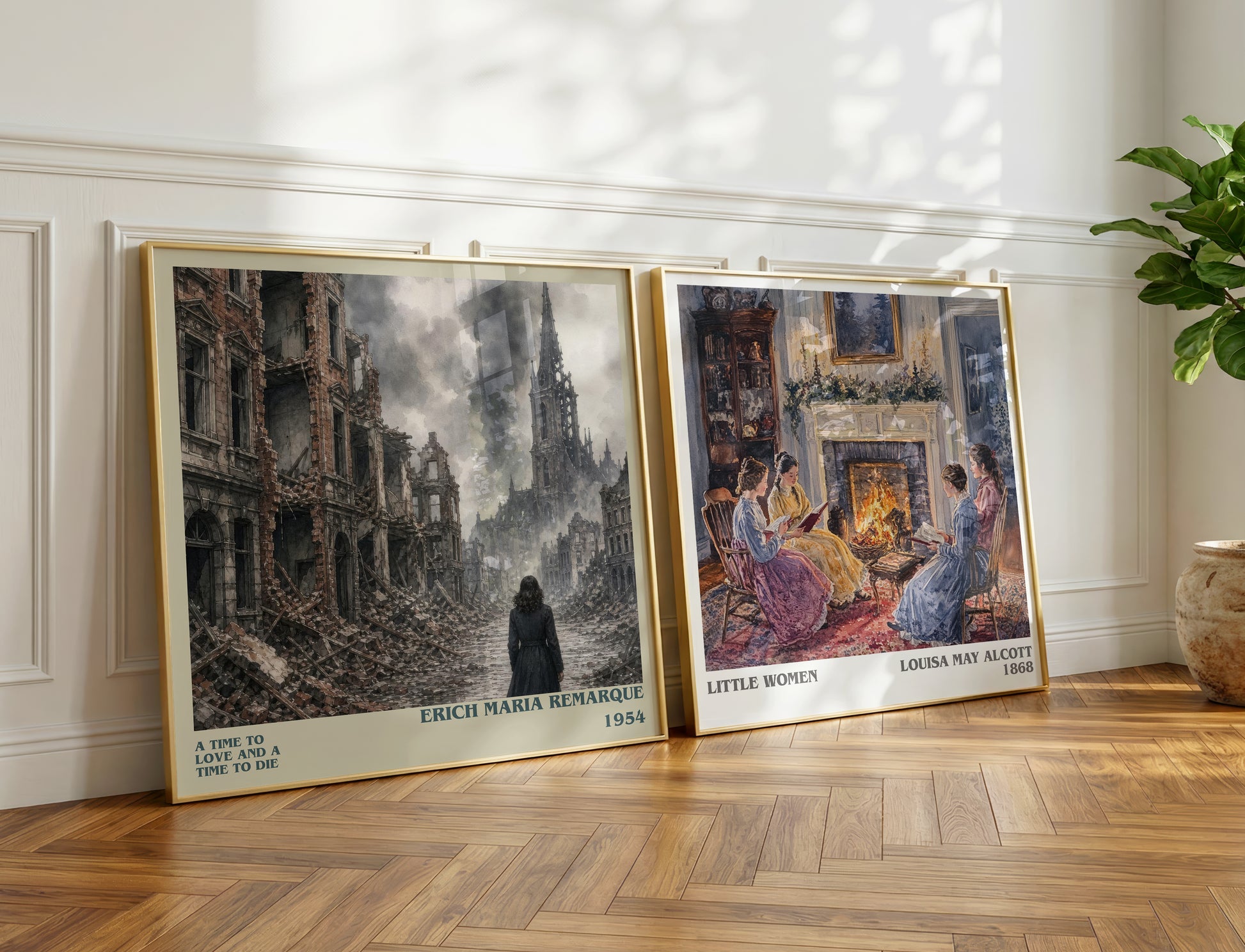 A Time To Love And A Time To Die literary print on bookshelf – Erich Maria Remarque fan gift