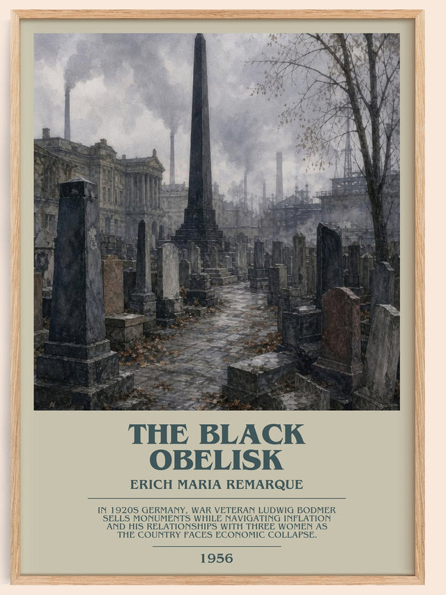 The Black Obelisk Bookish Wall Art by Erich Maria Remarque