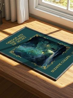 Gregor And The Marks Of Secret Classic Book Art Print by S. Collins – print on a sunlit desk