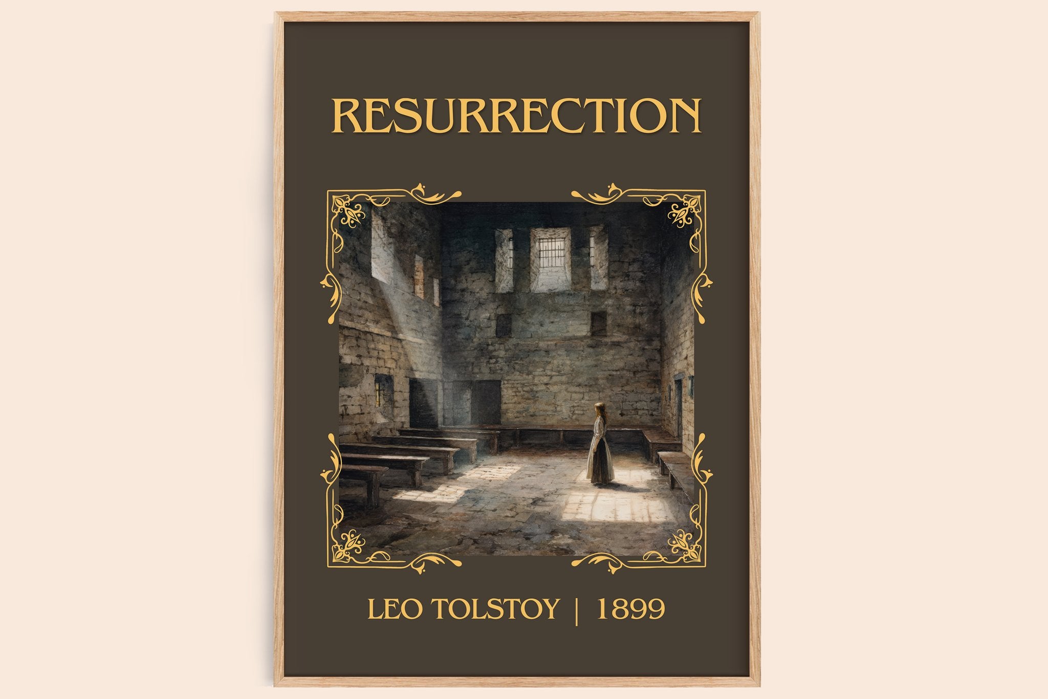 Resurrection Classic Book Art Print by Leo Tolstoy