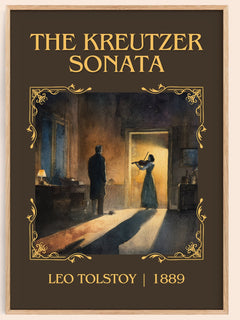 The Kreutzer Sonata Classic Book Art Print by Leo Tolstoy – book poster