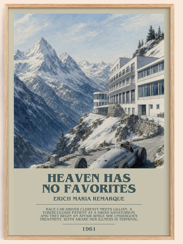 Heaven Has No Favorites Bookish Wall Art by Erich Maria Remarque