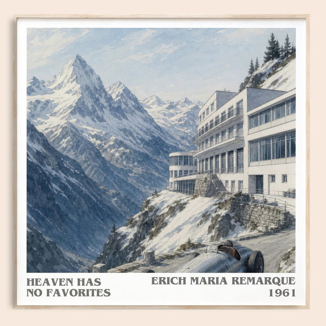 Heaven Has No Favorites Literary Art Print by Erich Maria Remarque