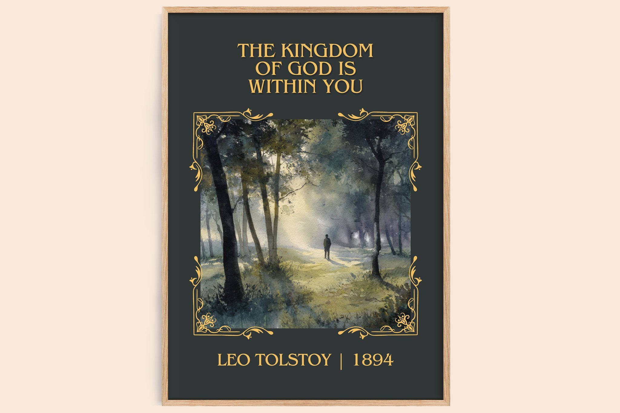 The Kingdom Of God Is Within You Classic Book Art Print by Leo Tolstoy