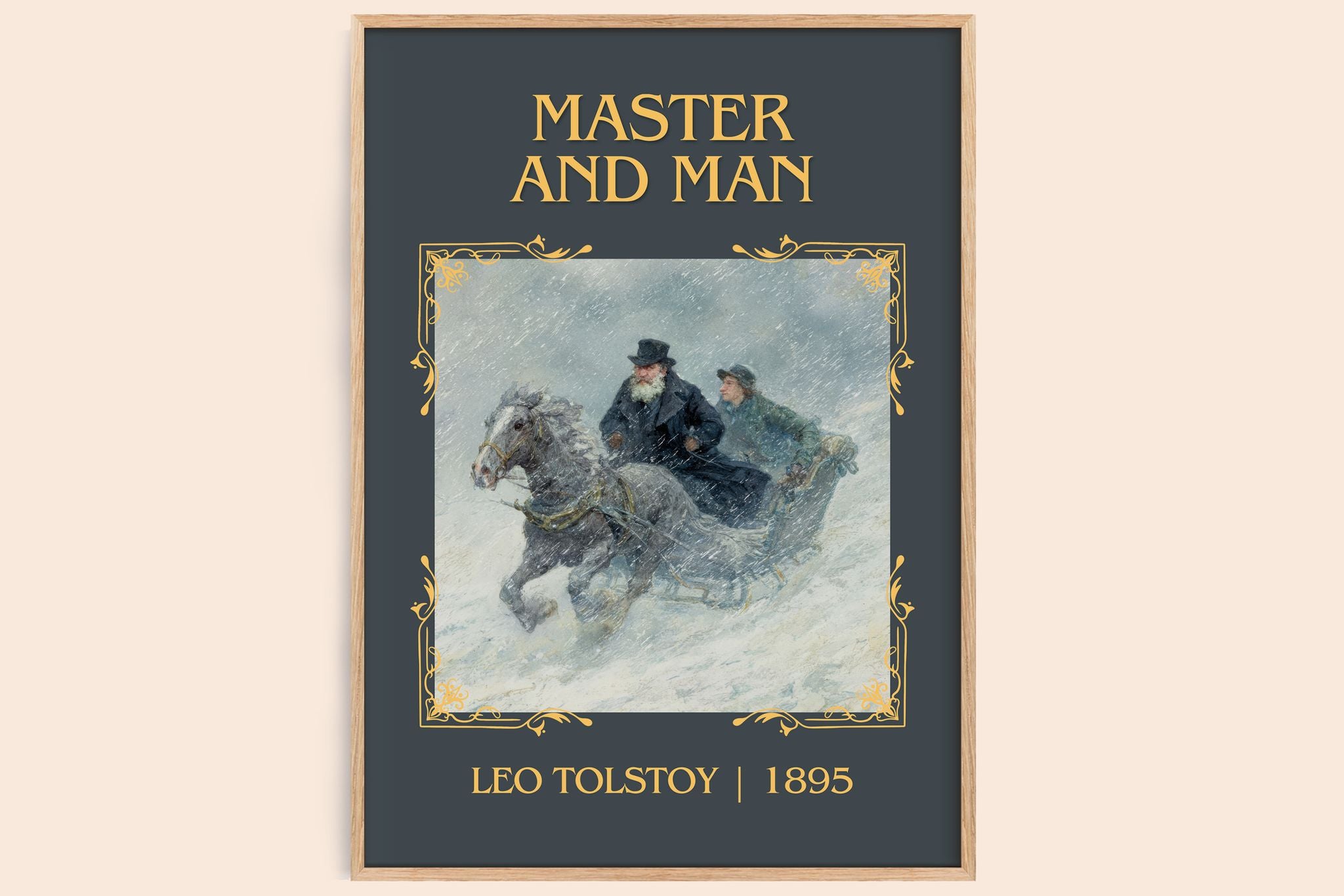Master And Man Classic Book Art Print by Leo Tolstoy