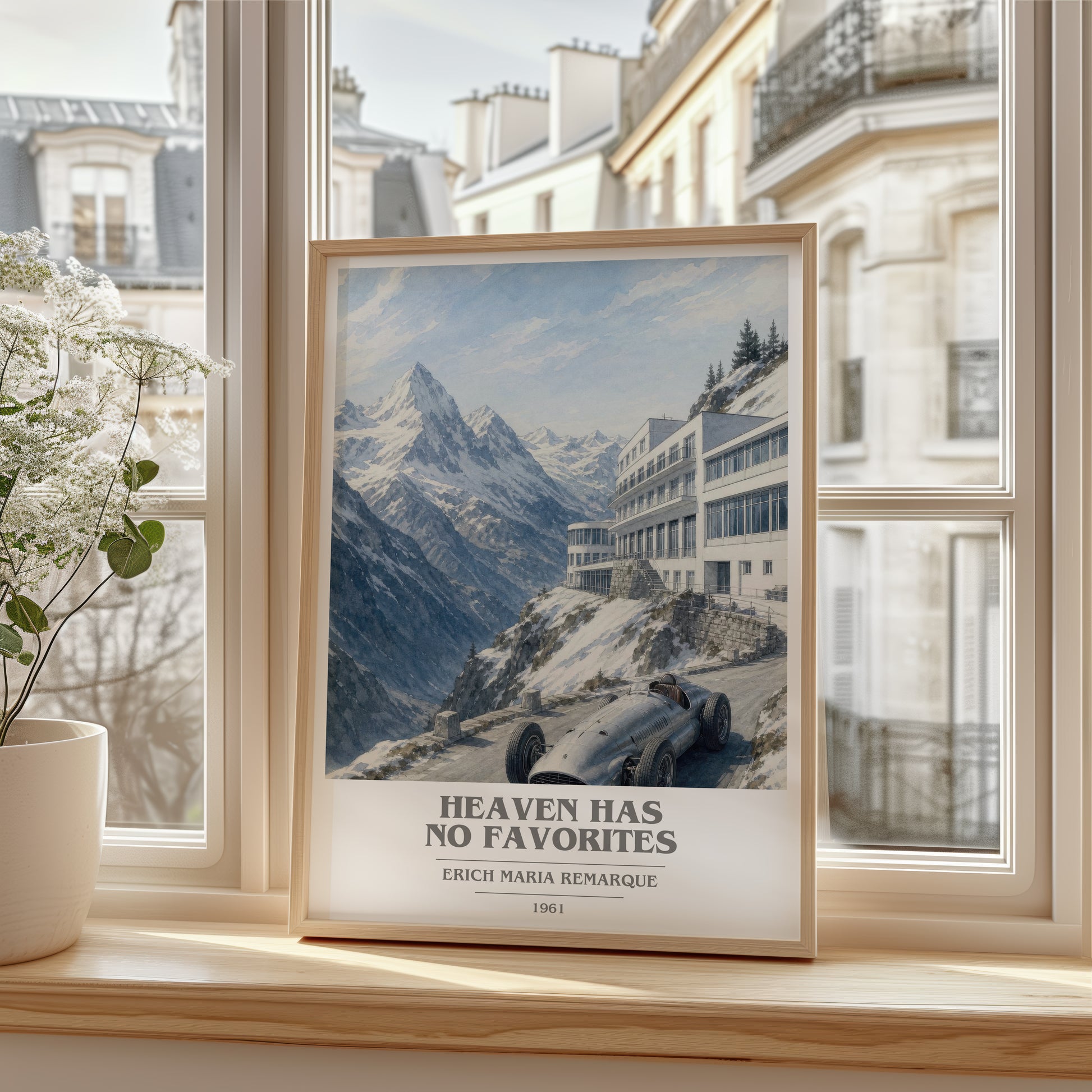 Heaven Has No Favorites book cover poster colour and style options – Erich Maria Remarque book art
