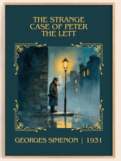 Strange Case Of Peter The Lett Classic Book Art Print by G. Simenon – book poster
