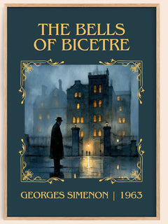 The Bells Of Bicêtre Classic Book Art Print by Georges Simenon – book poster