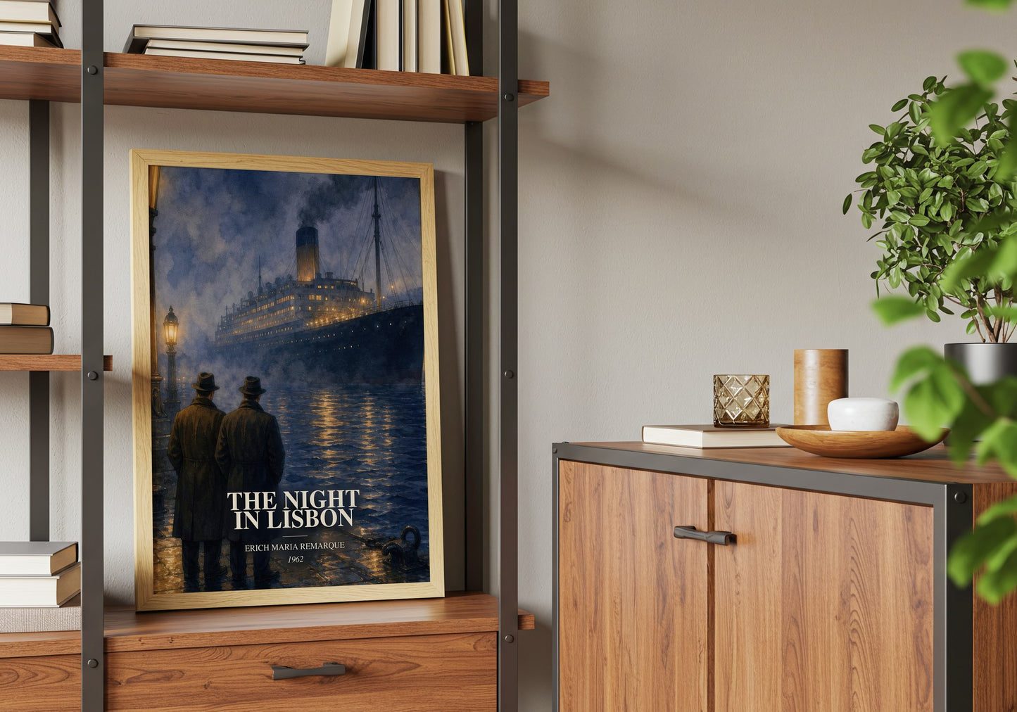 The Night In Lisbon book watercolour illustration paper finish options – matte satin gloss