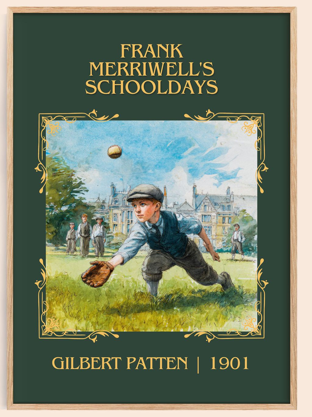 Frank Merriwell'S Schooldays Classic Book Art Print by Gilbert Patten – book poster
