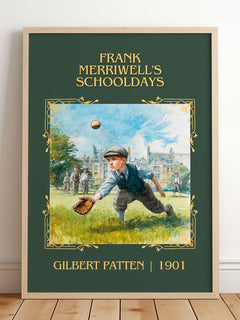 Frank Merriwell'S Schooldays Classic Book Art Print by Gilbert Patten – framed print leaning on a wooden floor