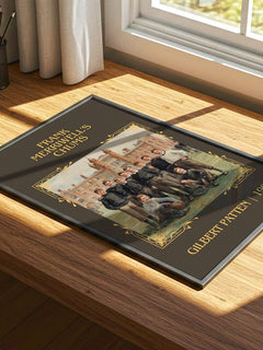 Frank Merriwell'S Chums Classic Book Art Print by Gilbert Patten – print on a sunlit desk
