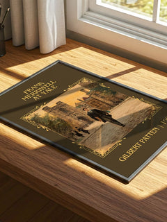 Frank Merriwell At Yale Classic Book Art Print by Gilbert Patten – print on a sunlit desk