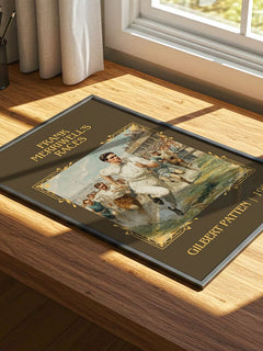 Frank Merriwell'S Races Classic Book Art Print by Gilbert Patten – print on a sunlit desk