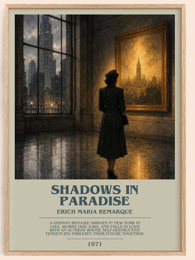 Shadows In Paradise Bookish Wall Art by Erich Maria Remarque