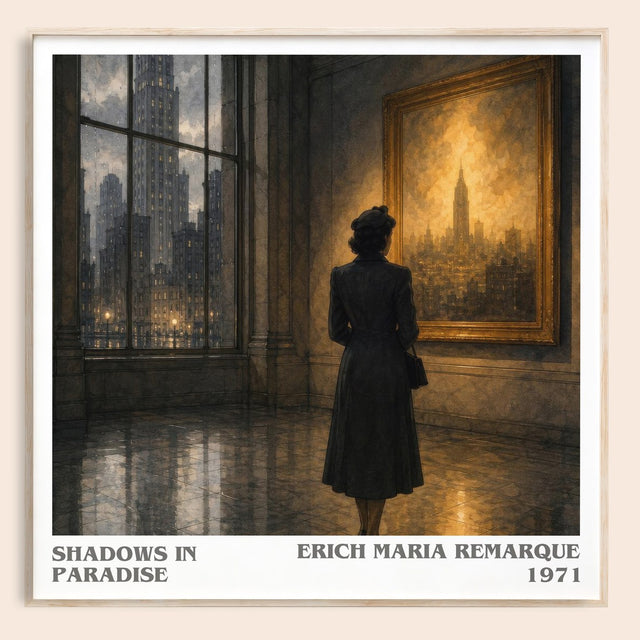Shadows In Paradise Literary Art Print by Erich Maria Remarque