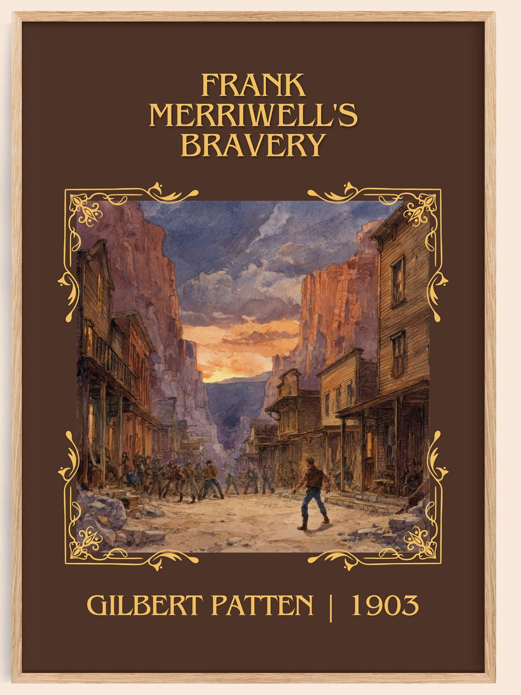 Frank Merriwell'S Bravery Classic Book Art Print by Gilbert Patten – book poster