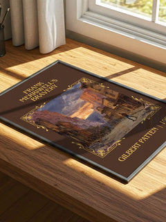 Frank Merriwell'S Bravery Classic Book Art Print by Gilbert Patten – print on a sunlit desk