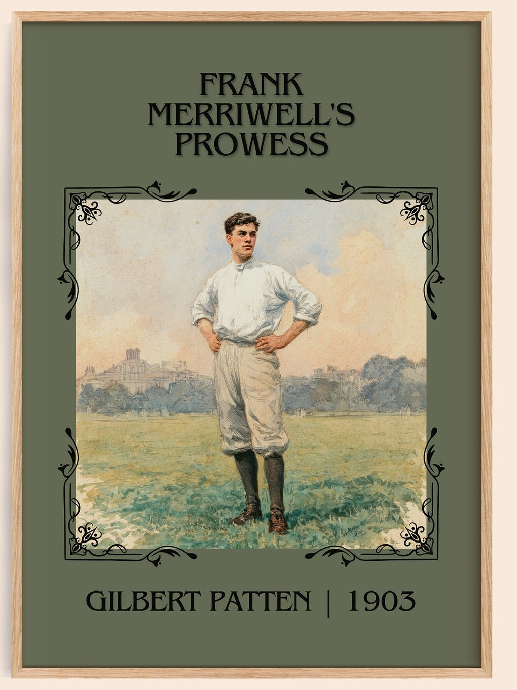 Frank Merriwell'S Prowess Classic Book Art Print by Gilbert Patten – book poster