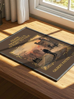Frank Merriwell'S Return To Yale Classic Book Art Print by G. Patten – print on a sunlit desk