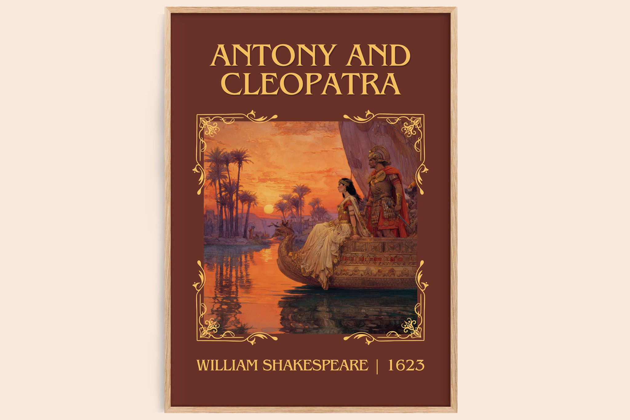 Antony And Cleopatra Classic Book Art Print by William Shakespeare