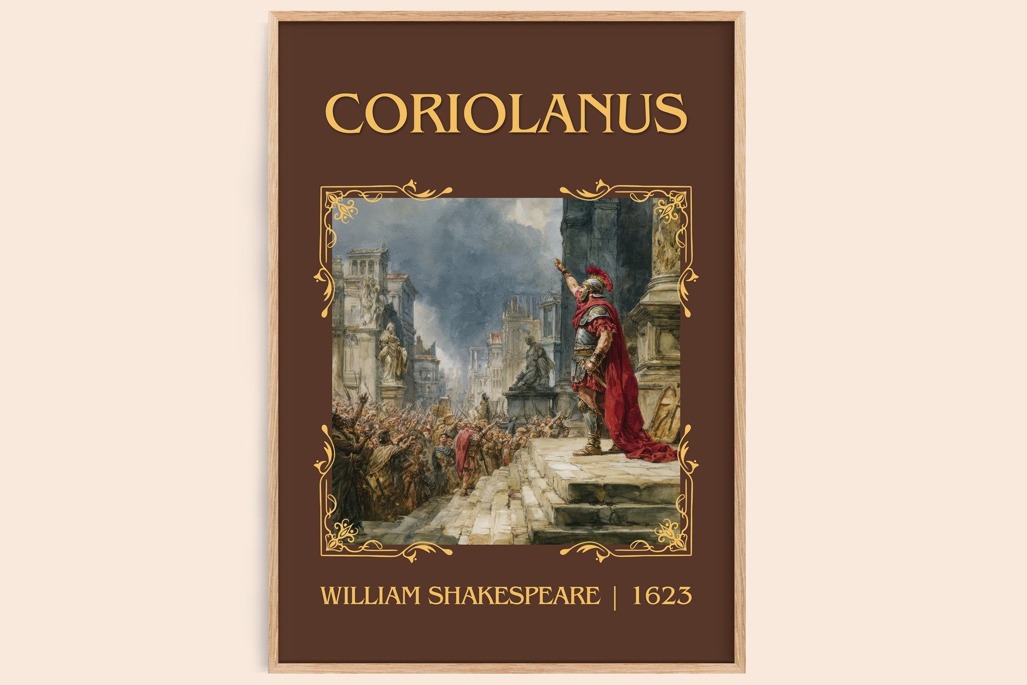 Coriolanus Classic Book Art Print by William Shakespeare