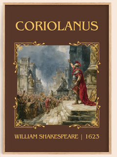 Coriolanus Classic Book Art Print by William Shakespeare – book poster