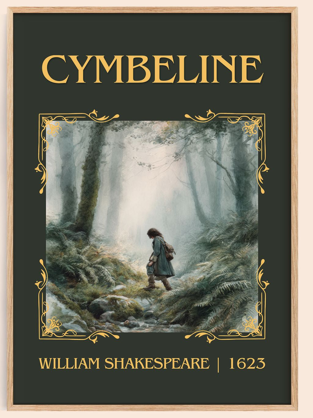 Cymbeline Classic Book Art Print by William Shakespeare – book poster