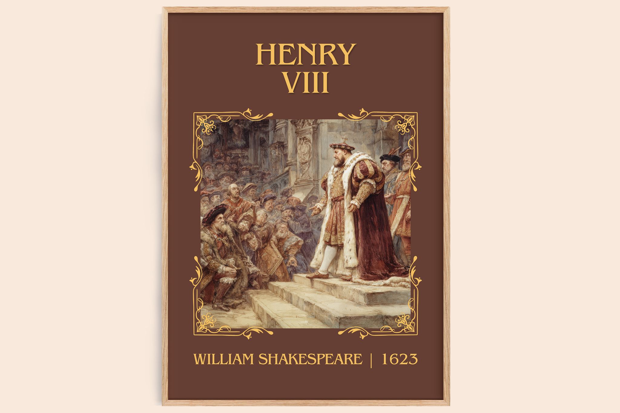 Henry Viii Classic Book Art Print by William Shakespeare