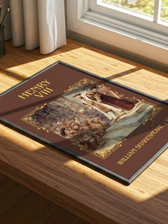 Henry Viii Classic Book Art Print by William Shakespeare – print on a sunlit desk