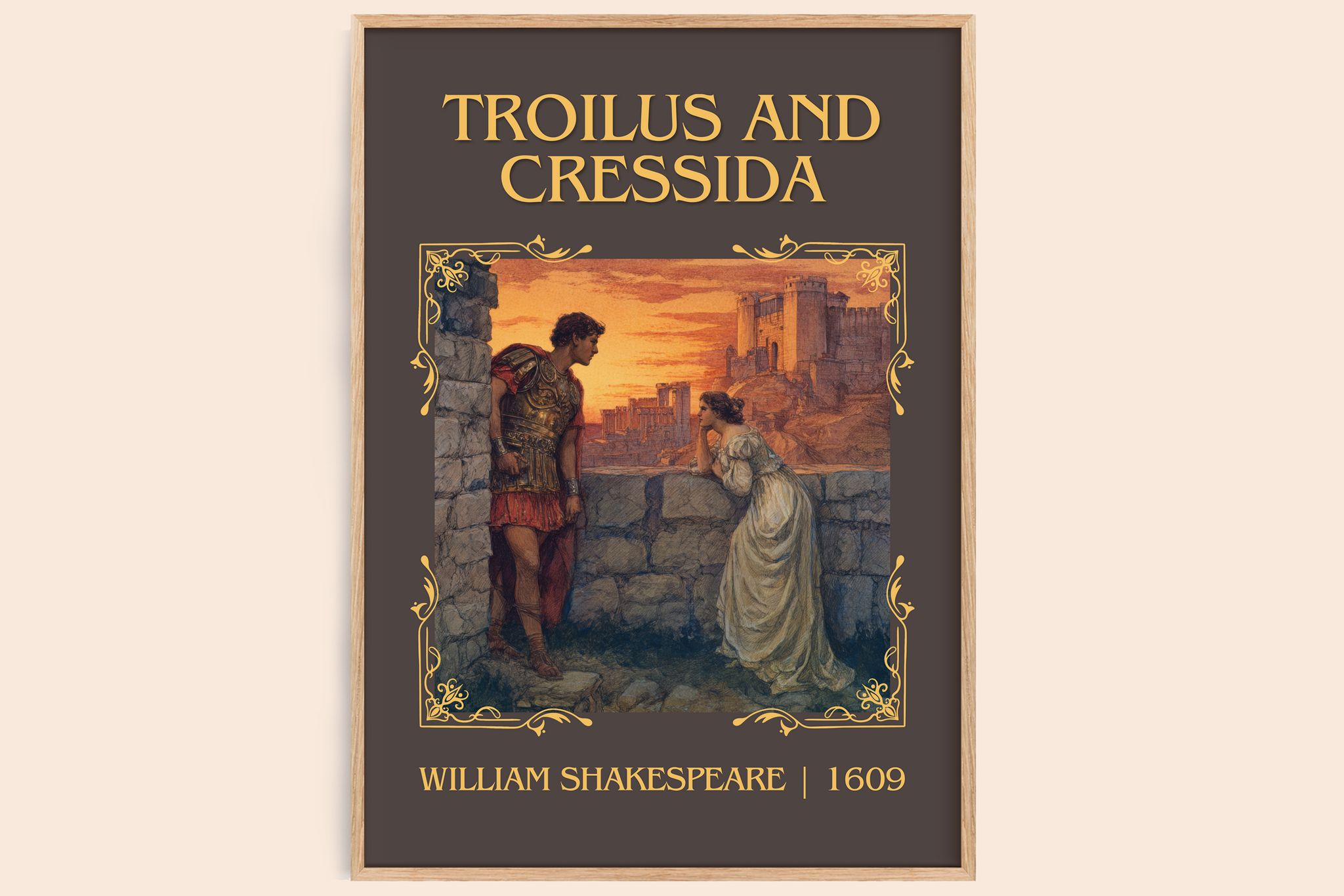 Troilus And Cressida Classic Book Art Print by William Shakespeare