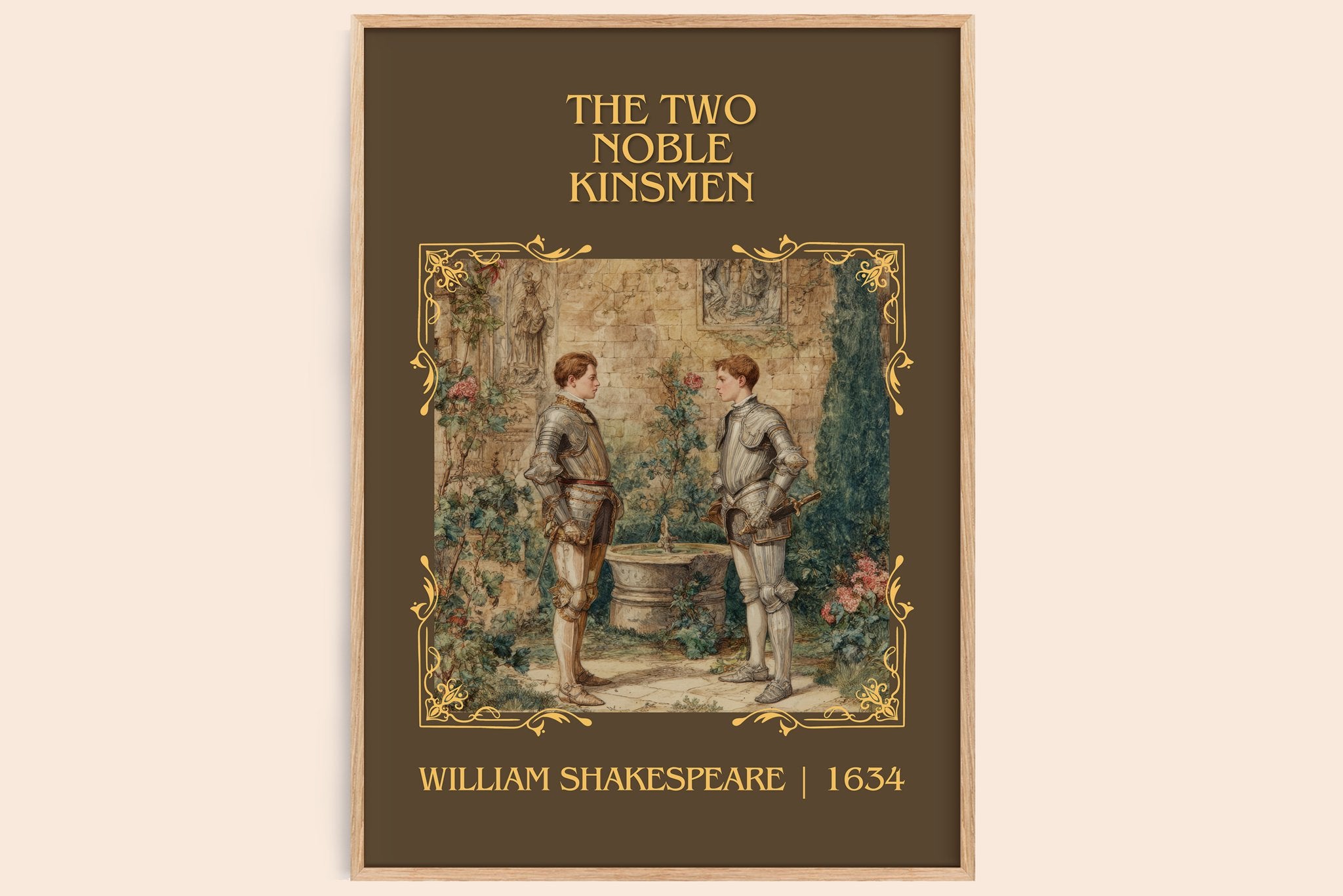 The Two Noble Kinsmen Classic Book Art Print by William Shakespeare