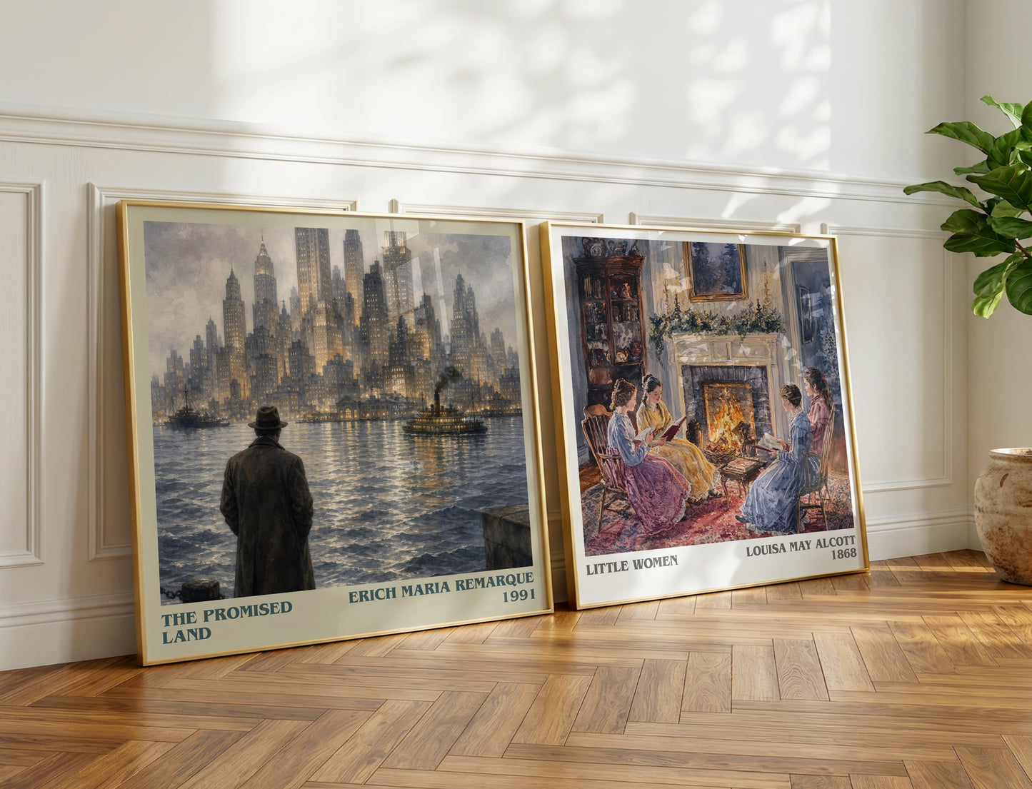 The Promised Land literary print on bookshelf – Erich Maria Remarque fan gift