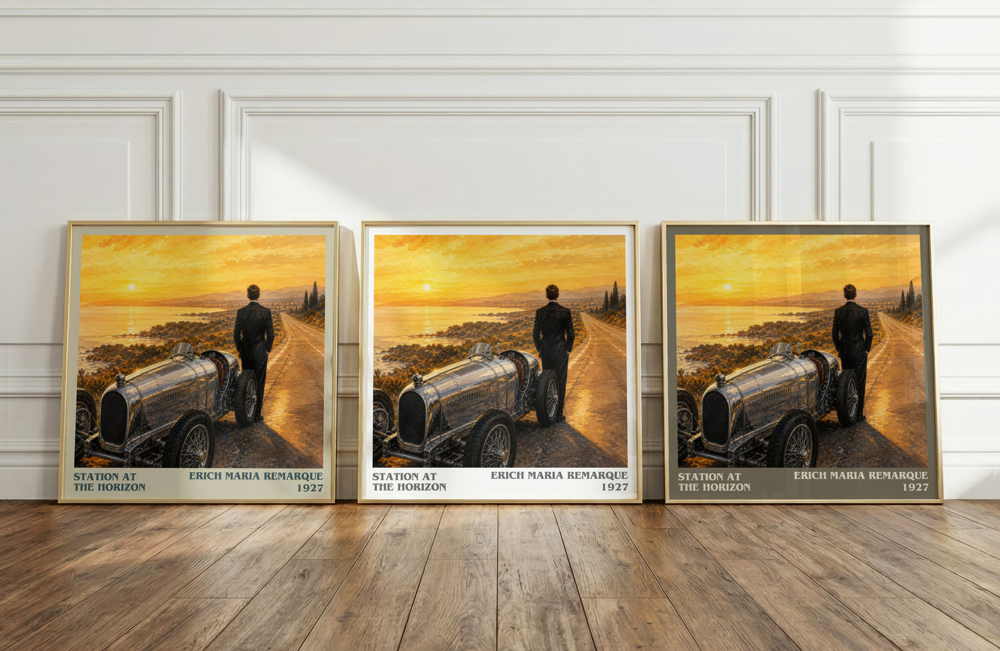 Station At The Horizon literary art print colour and style options – Erich Maria Remarque book art