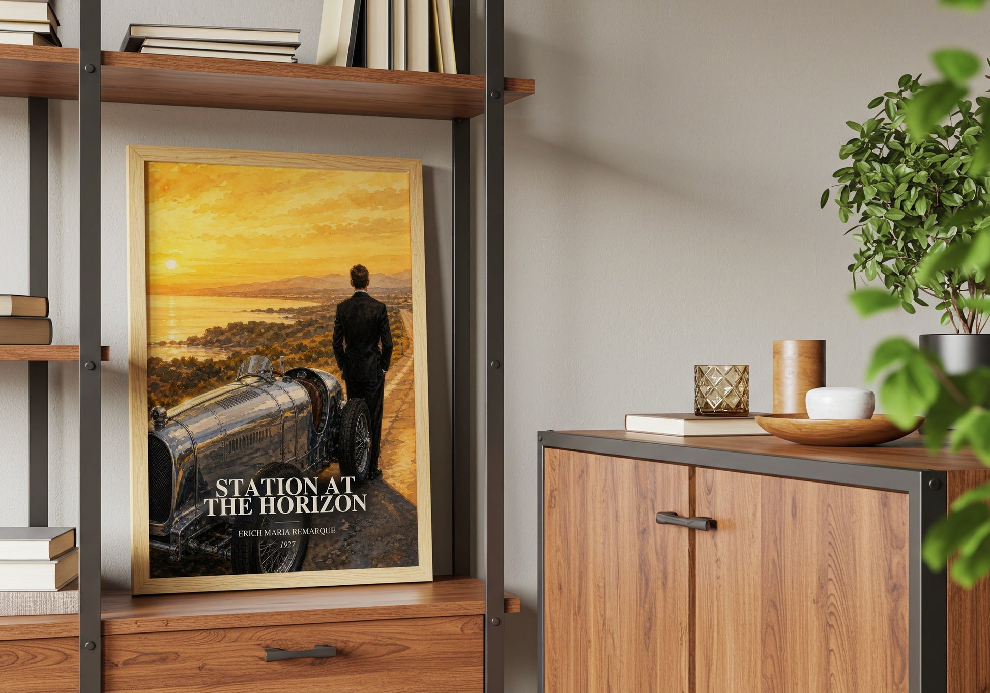 Station At The Horizon book watercolour illustration paper finish options – matte satin gloss