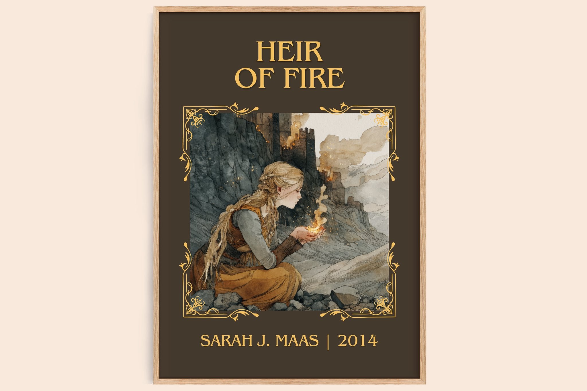 Heir Of Fire Classic Book Art Print by Sarah J. Maas