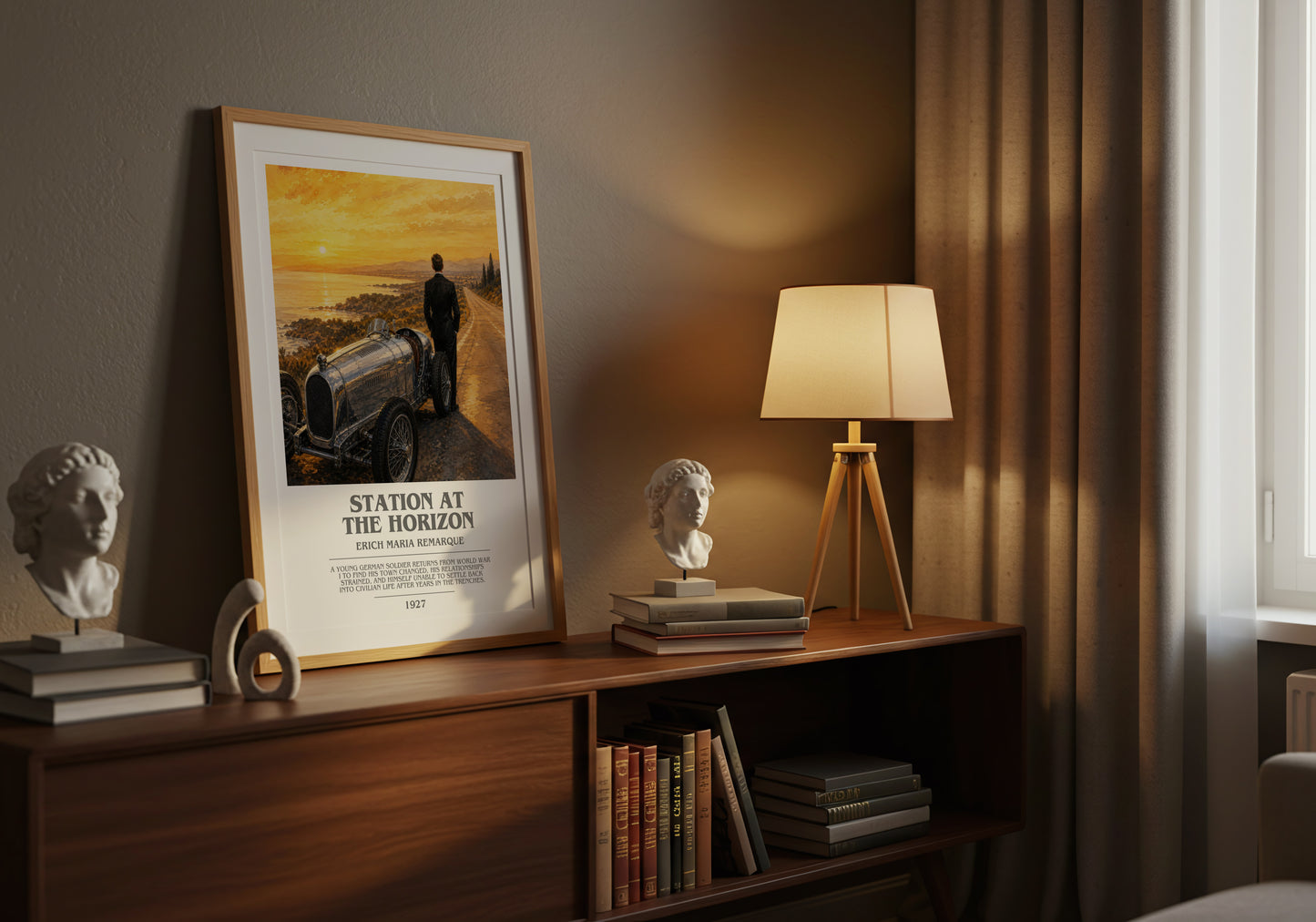 Station At The Horizon bookish book poster framed on wall – literary fiction wall art