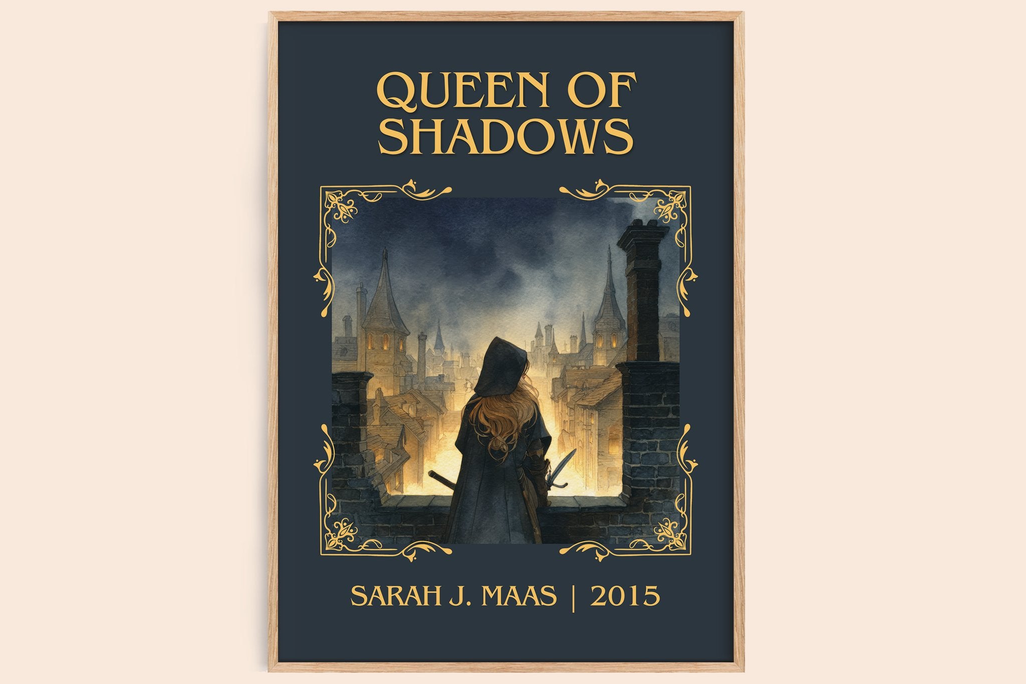 Queen Of Shadows Classic Book Art Print by Sarah J. Maas