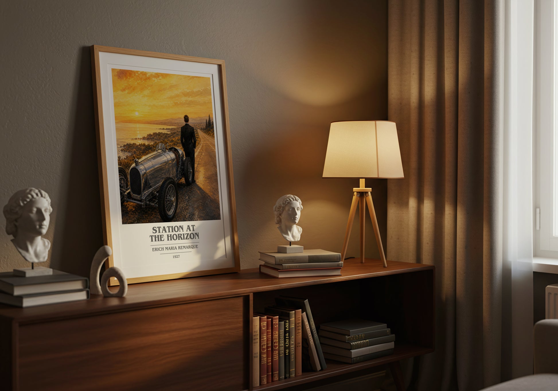 Station At The Horizon book cover book poster framed on wall – literary fiction wall art