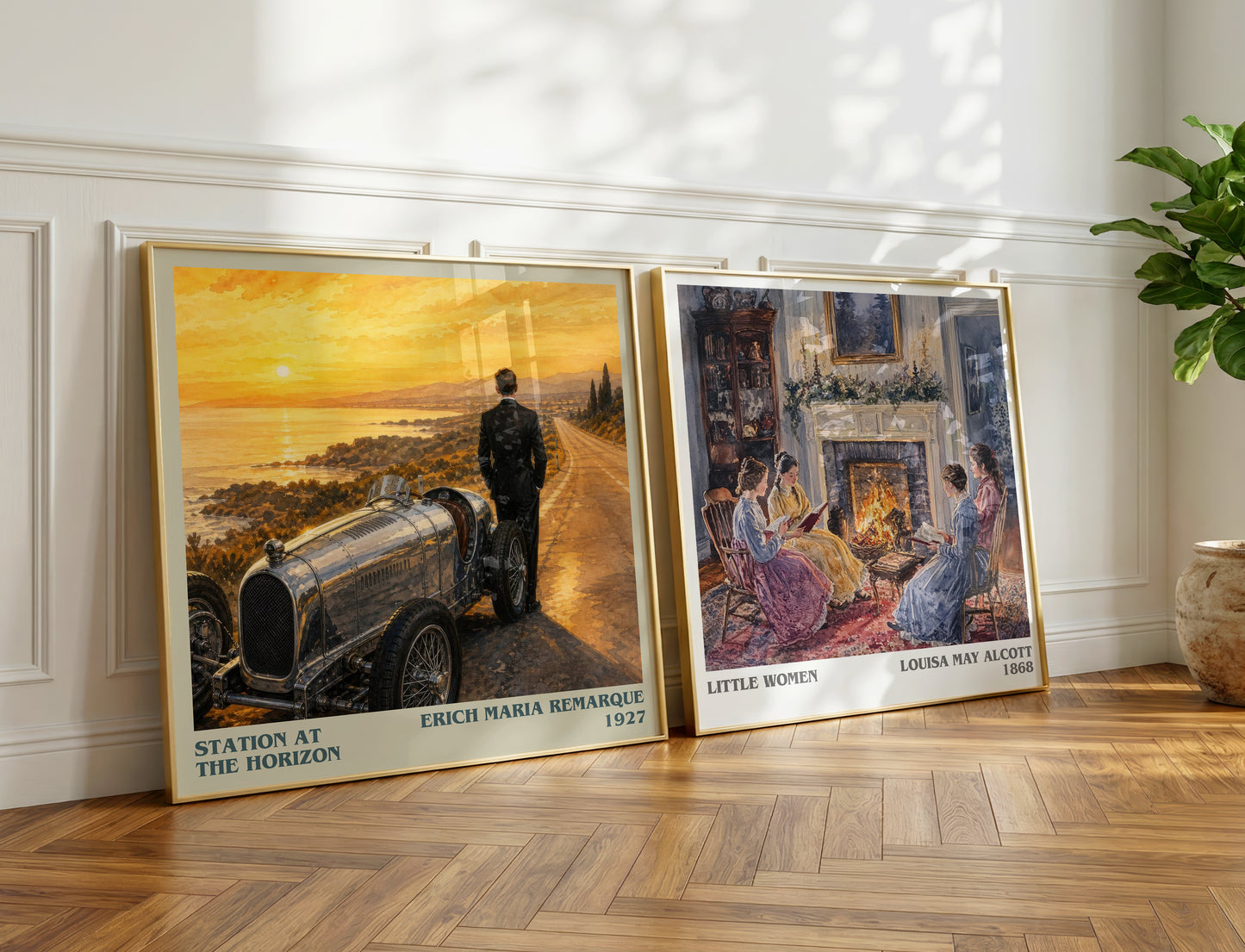 Station At The Horizon literary print on bookshelf – Erich Maria Remarque fan gift