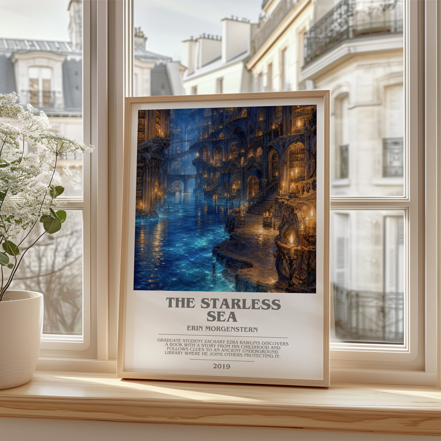 The Starless Sea bookish poster colour and style options – Erin Morgenstern book art