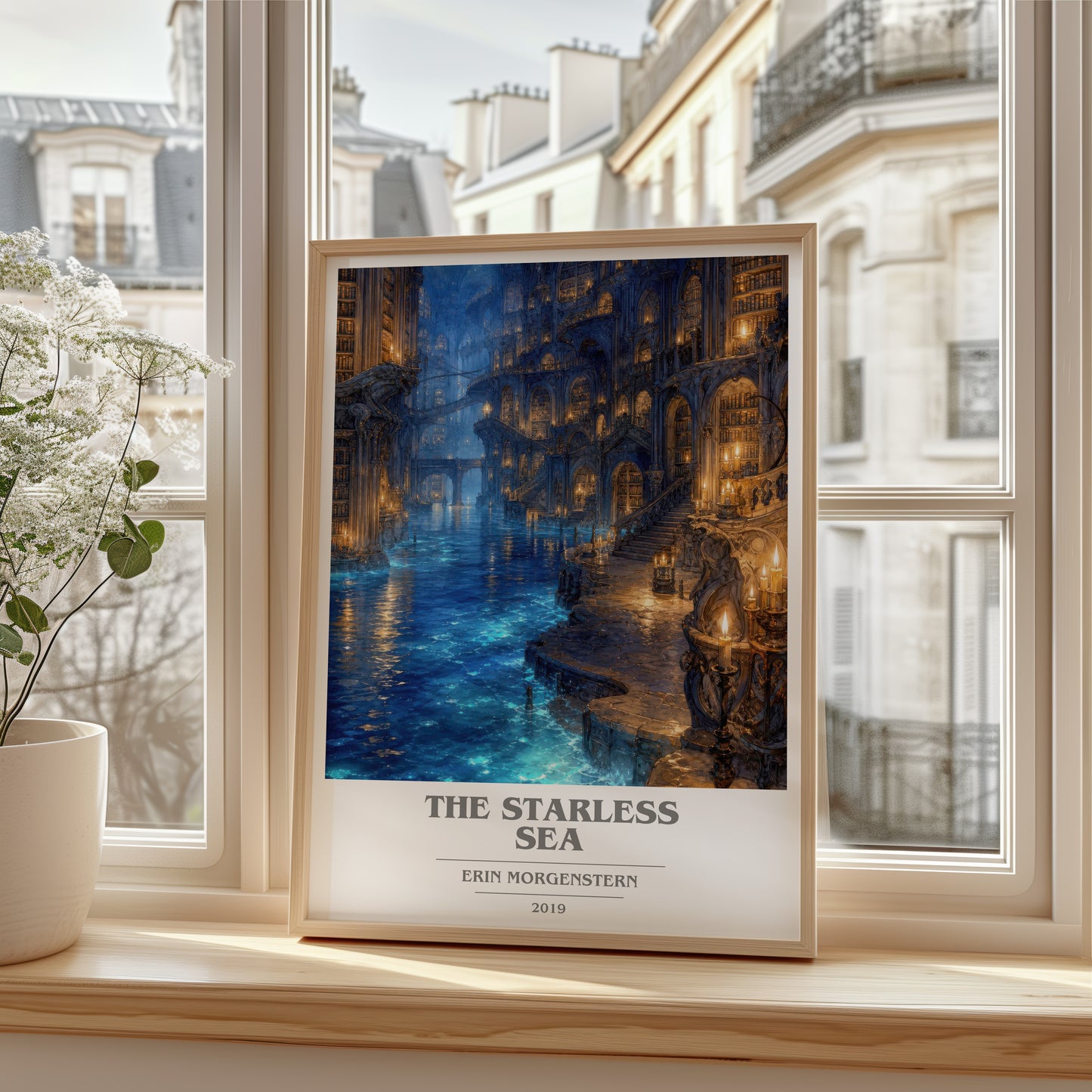 The Starless Sea book cover poster colour and style options – Erin Morgenstern book art