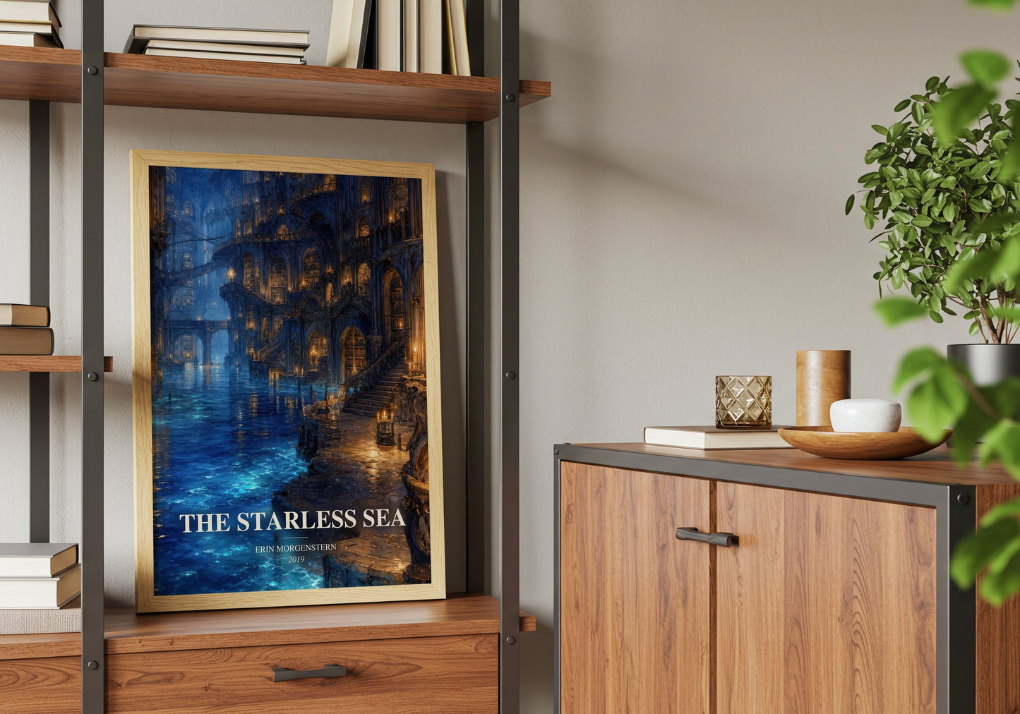The Starless Sea book watercolour illustration paper finish options – matte satin gloss
