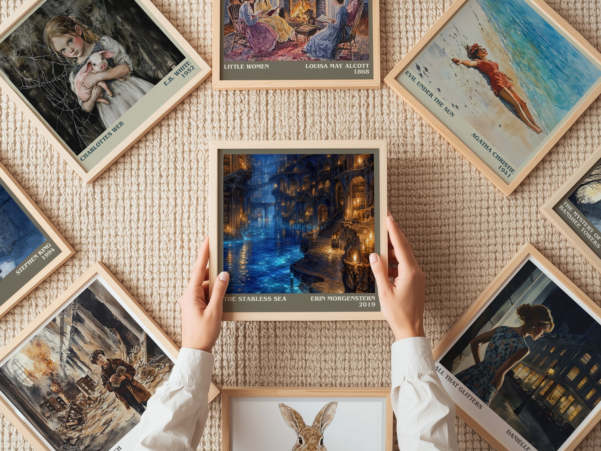 The Starless Sea literary book poster framed on wall – fantasy wall art