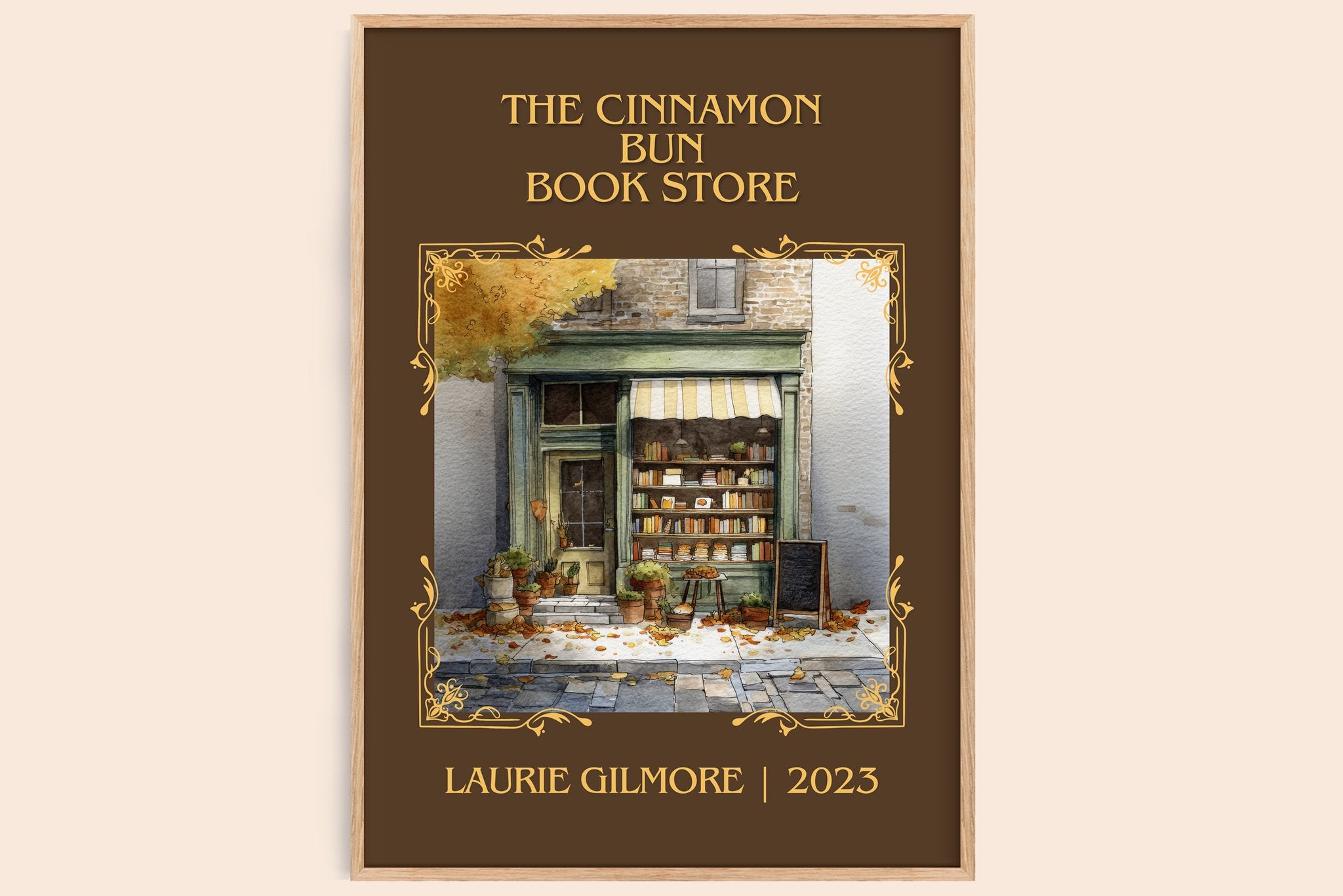 The Cinnamon Bun Book Store Classic Book Art Print by Laurie Gilmore