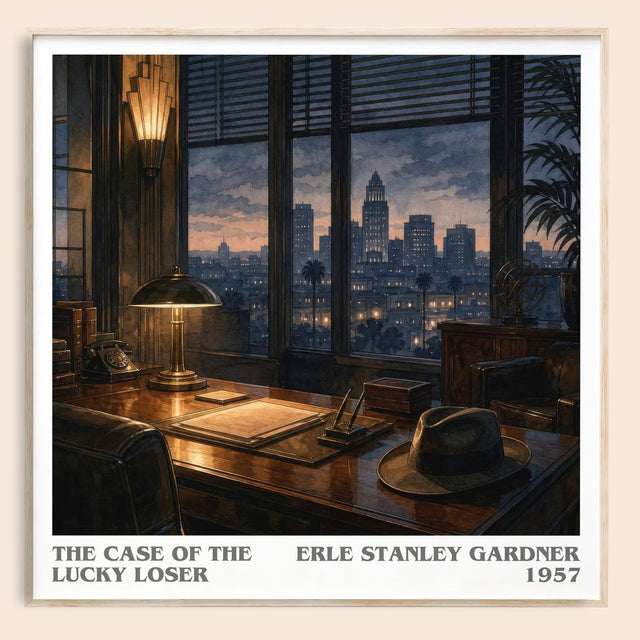 The Case Of The Lucky Loser Literary Art Print by Erle Stanley Gardner