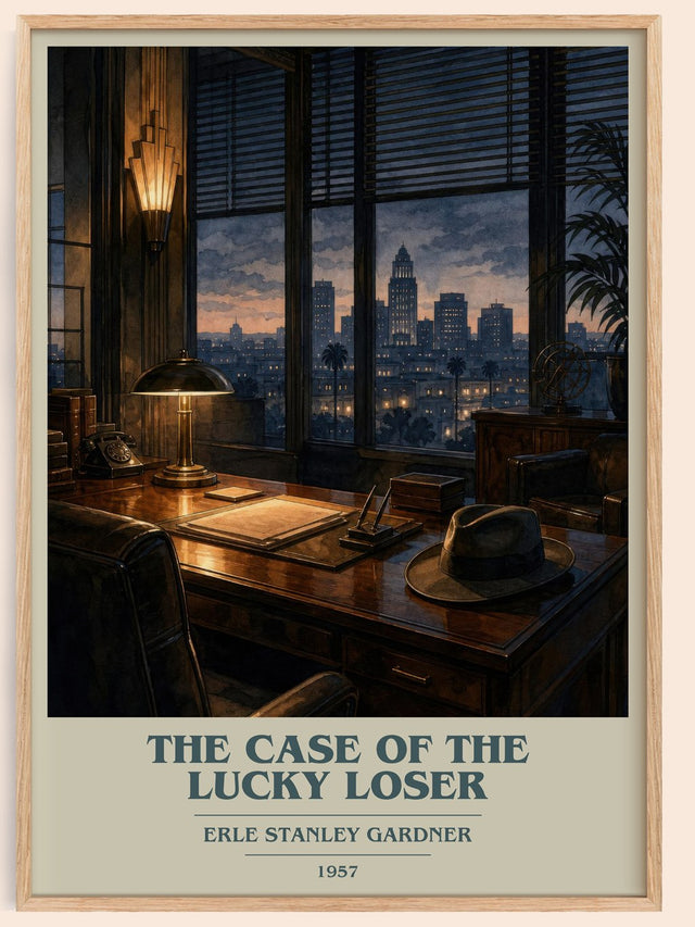 The Case Of The Lucky Loser Book Cover Poster by Erle Stanley Gardner