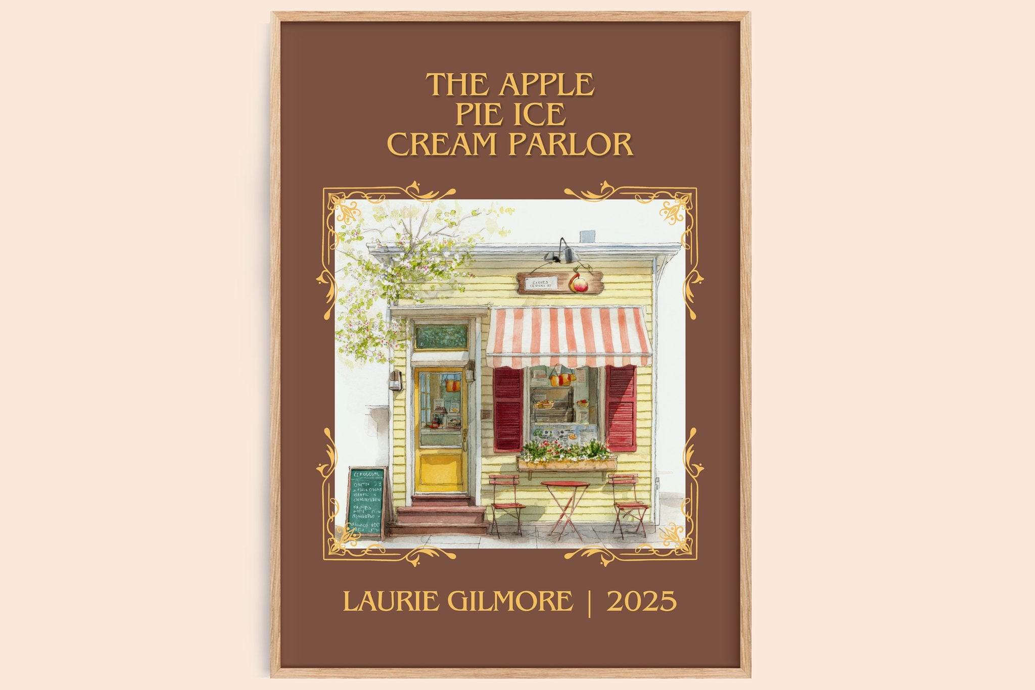 Apple Pie Ice Cream Parlor Classic Book Art Print by Laurie Gilmore